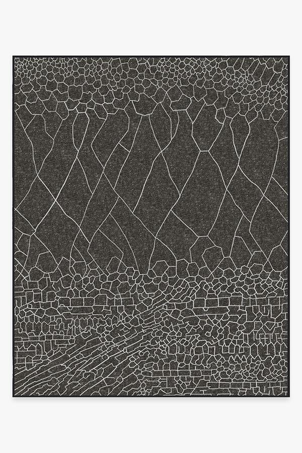Illi Black Rug 8'x10' | Stain-Resistant