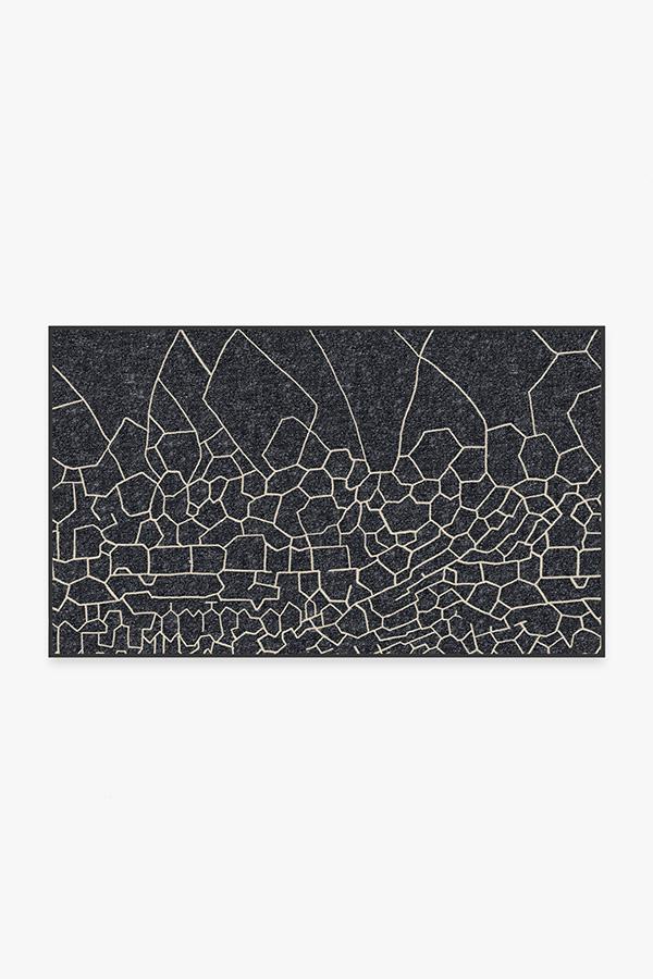 Illi Navy Rug 3'x5' | Stain-Resistant