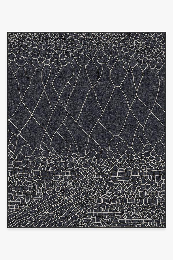 Illi Navy Rug 8'x10' | Stain-Resistant