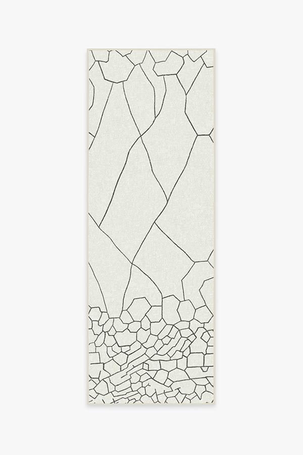 Illi Off White Rug 2.5'x10' | Stain-Resistant