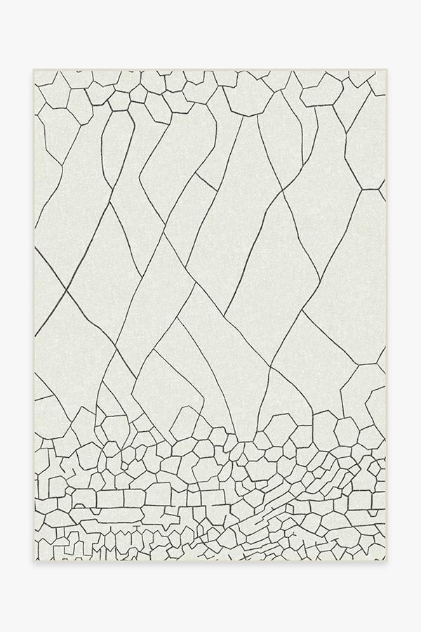 Illi Off White Rug 5'x7' | Stain-Resistant