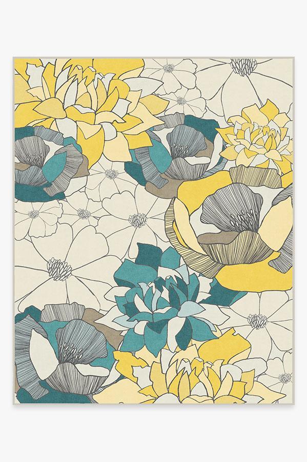 Imbali Turquoise Rug 8'x10' | Stain-Resistant