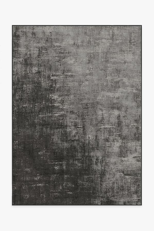 Impasto Greyscale Rug 5'x7' | Stain-Resistant