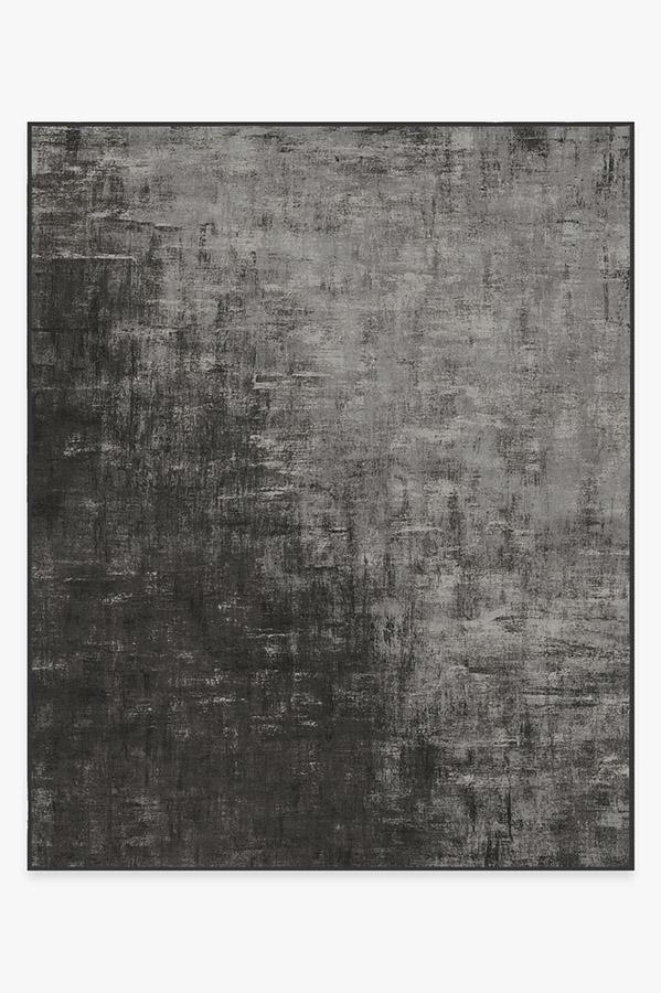 Impasto Greyscale Rug 8'x10' | Stain-Resistant