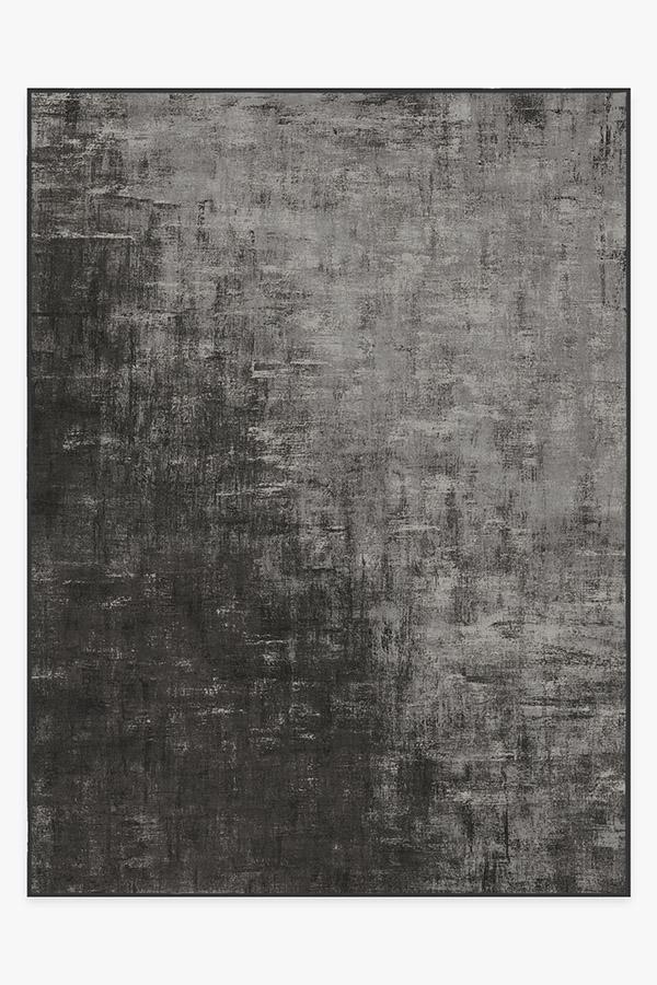 Impasto Greyscale Rug 9'x12' | Stain-Resistant