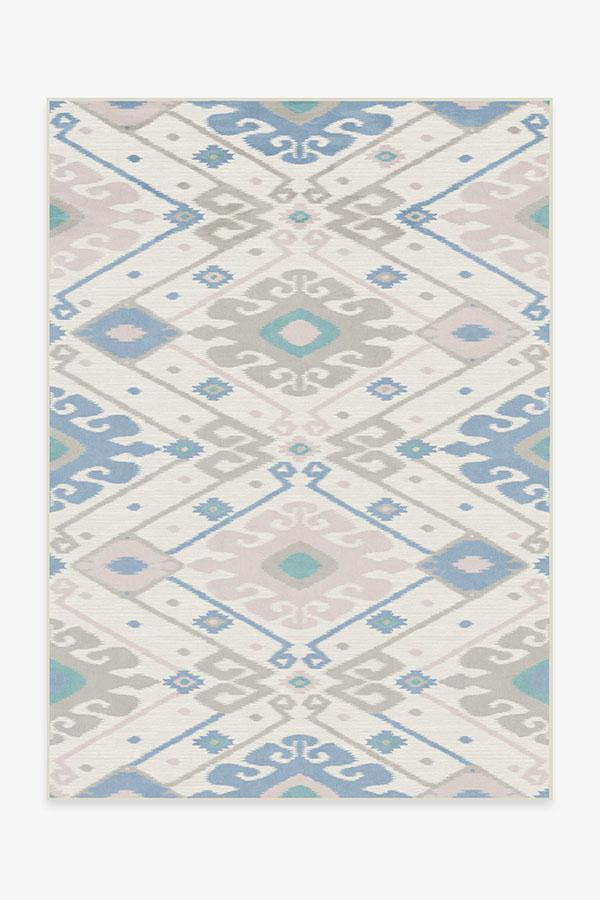 Inik Ikat Pastel Rug 5'x7' | Stain-Resistant