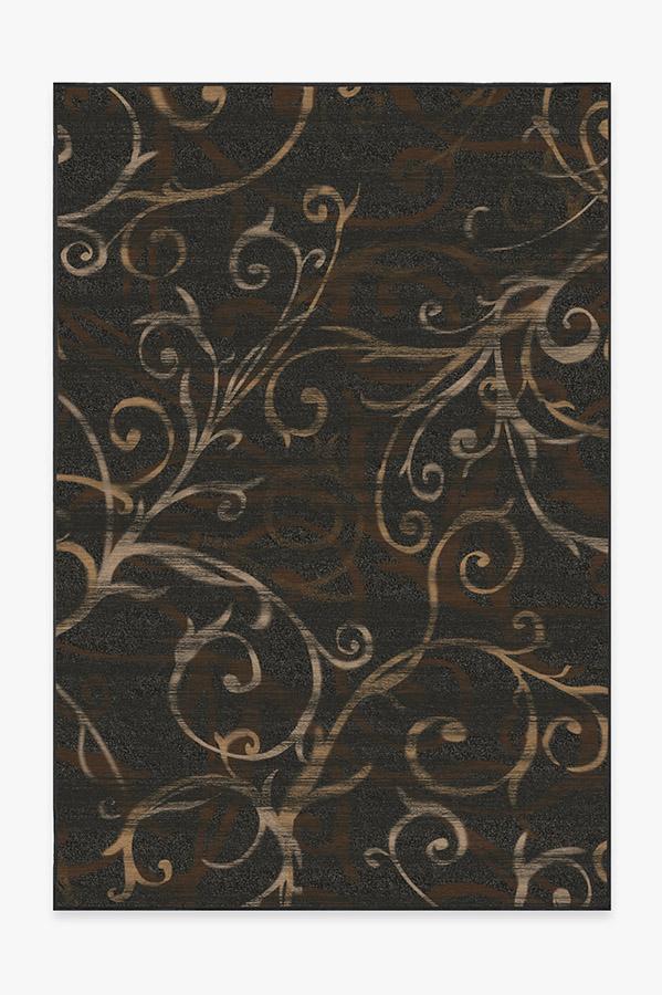 Ironwork Black Rug 6'x9' | Stain-Resistant