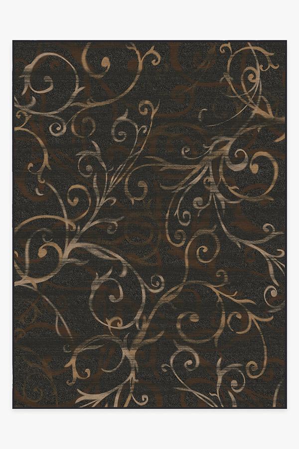 Ironwork Black Rug 9'x12' | Stain-Resistant