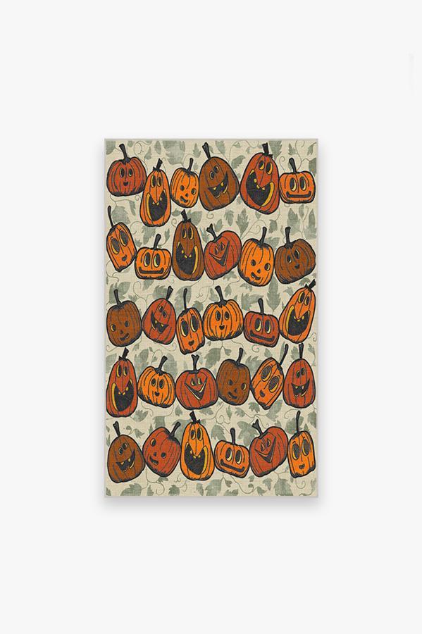 Jack O Lantern Orange Rug 3'x5' | Stain-Resistant