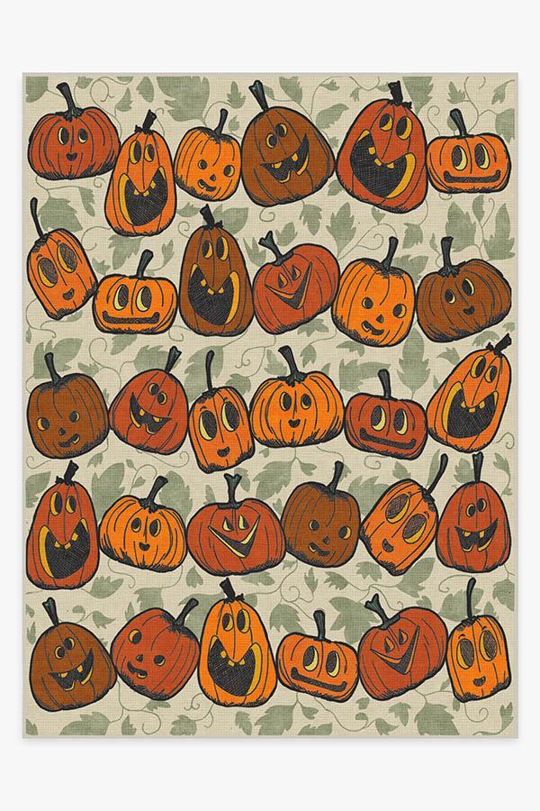 Jack O Lantern Orange Rug 9'x12' | Stain-Resistant