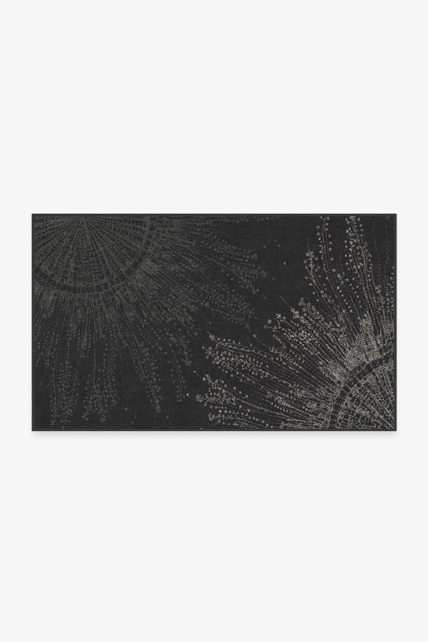 Jellyfish Bloom Charcoal Rug 3'x5' | Stain-Resistant
