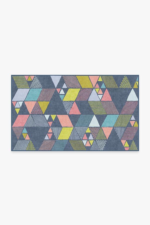 Joojee Teal Rug 3'x5' | Stain-Resistant