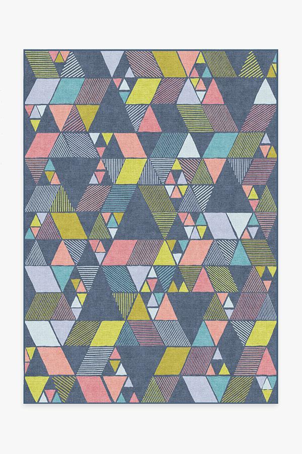 Joojee Teal Rug 5'x7' | Stain-Resistant