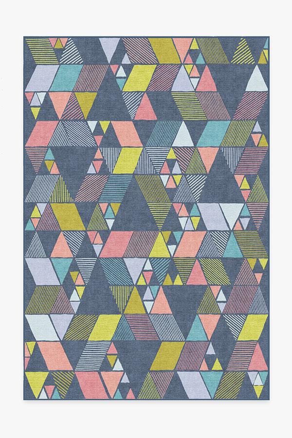 Joojee Teal Rug 6'x9' | Stain-Resistant