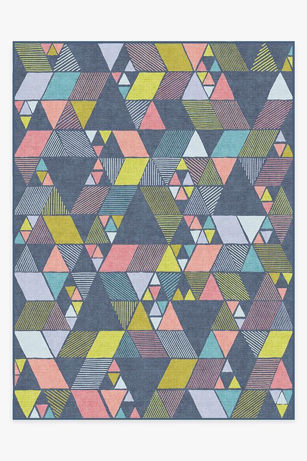 Joojee Teal Rug 9'x12' | Stain-Resistant