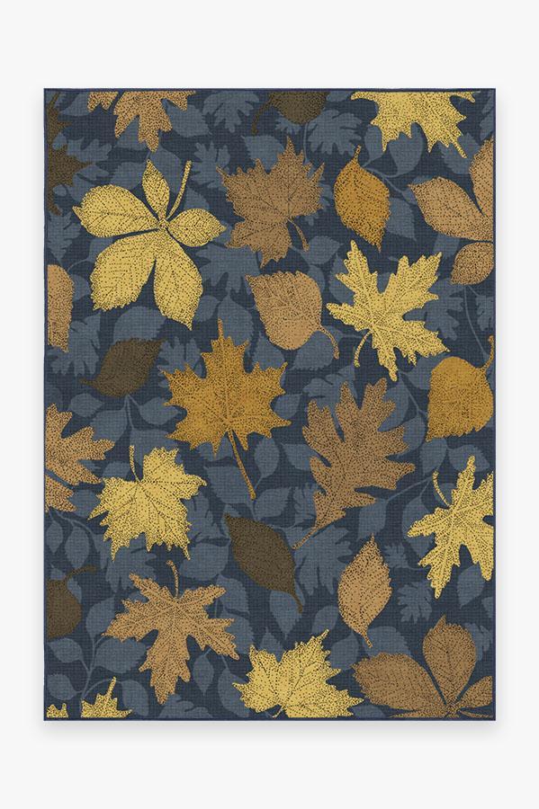 Jora Navy Gold Rug 5'x7' | Stain-Resistant