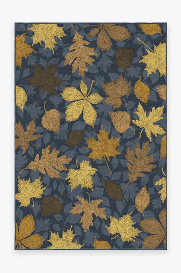 Jora Navy Gold Rug 6'x9' | Stain-Resistant