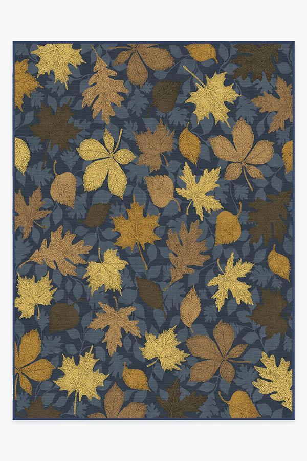 Jora Navy Gold Rug 9'x12' | Stain-Resistant