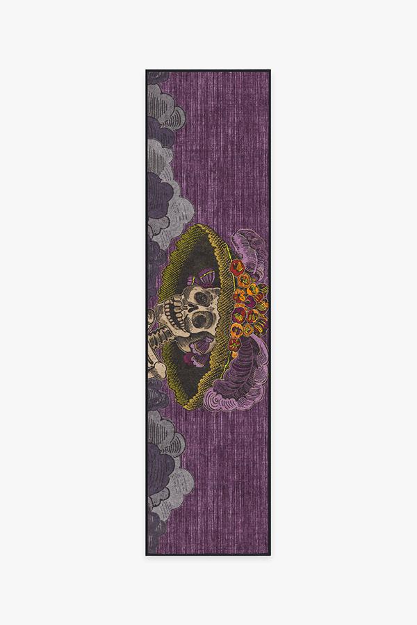 Jose Posada Calavera Catrina Rug 2.5'x10' | Stain-Resistant