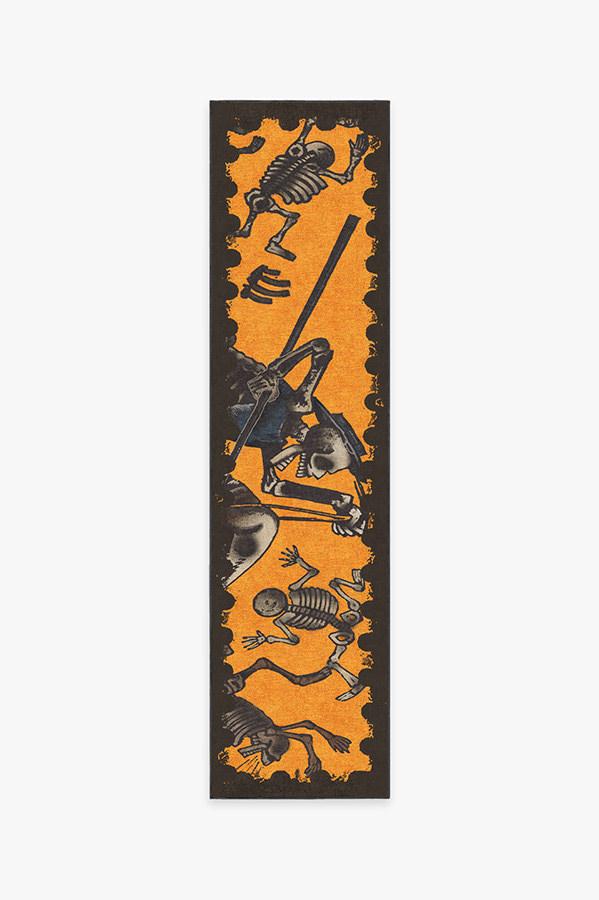 Jose Posada Calavera Don Quijote Rug 2.5'x10' | Stain-Resistant