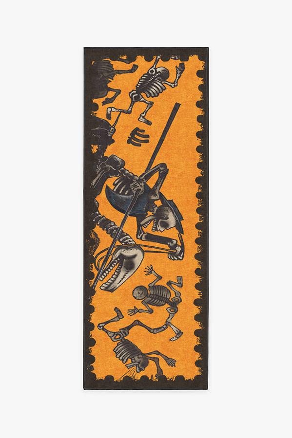 Jose Posada Calavera Don Quijote Rug 2.5'x7' | Stain-Resistant