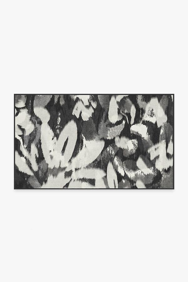 Kalina Black Rug 3'x5' | Stain-Resistant