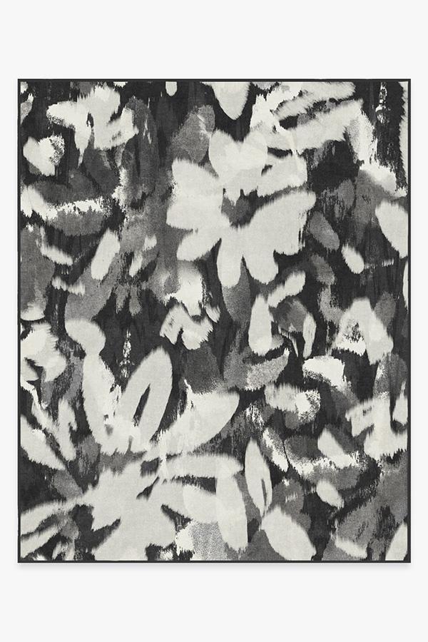 Kalina Black Rug 8'x10' | Stain-Resistant