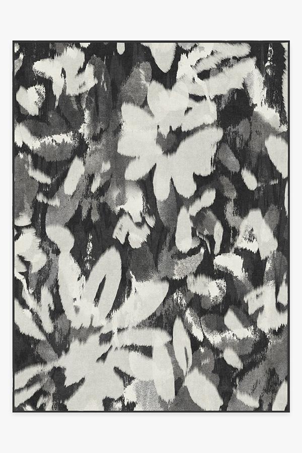 Kalina Black Rug 9'x12' | Stain-Resistant