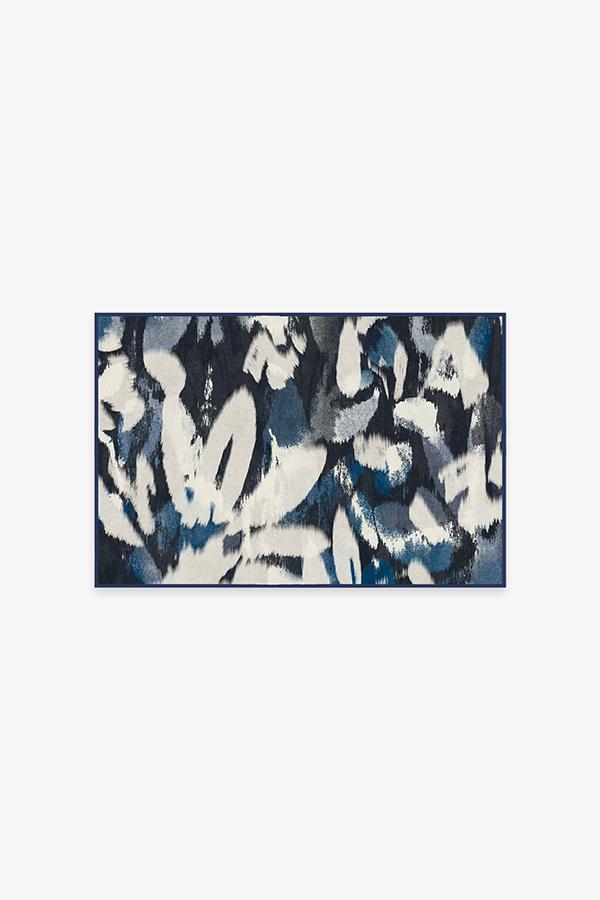 Kalina Blue Rug 3'x5' | Stain-Resistant