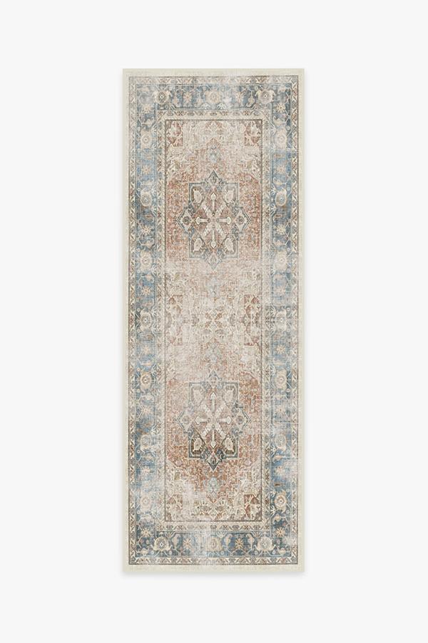 Kamran Coral Rug 2.5'x7' | Stain-Resistant