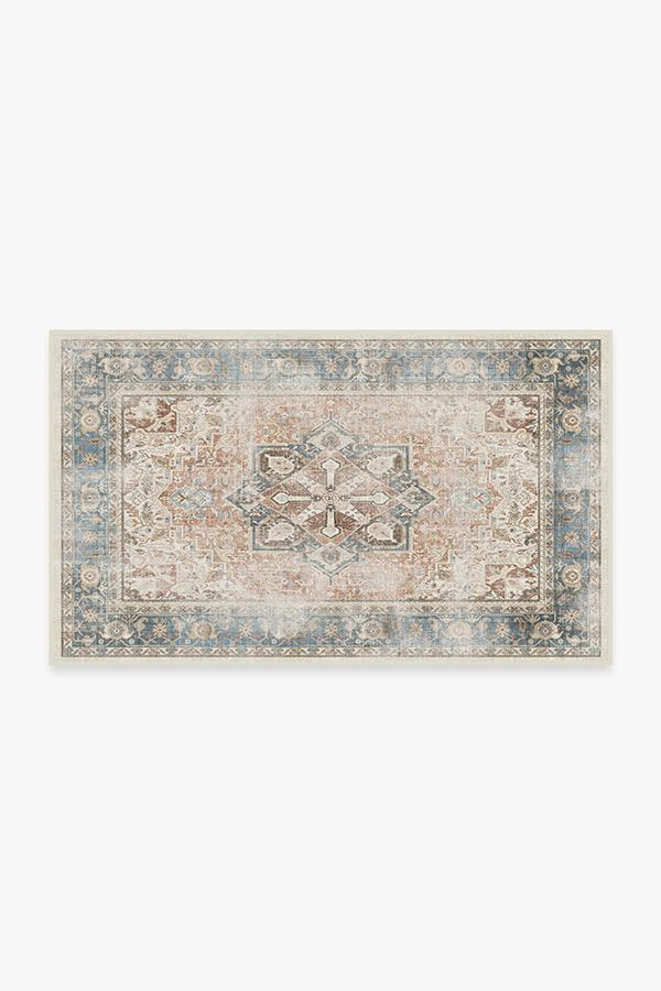 Kamran Coral Rug 3'x5' | Stain-Resistant