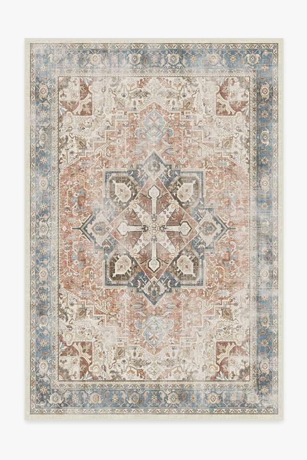 Kamran Coral Rug 6'x9' | Stain-Resistant