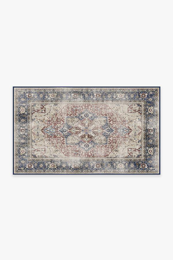 Kamran Royal Blue Rug 3'x5' | Stain-Resistant