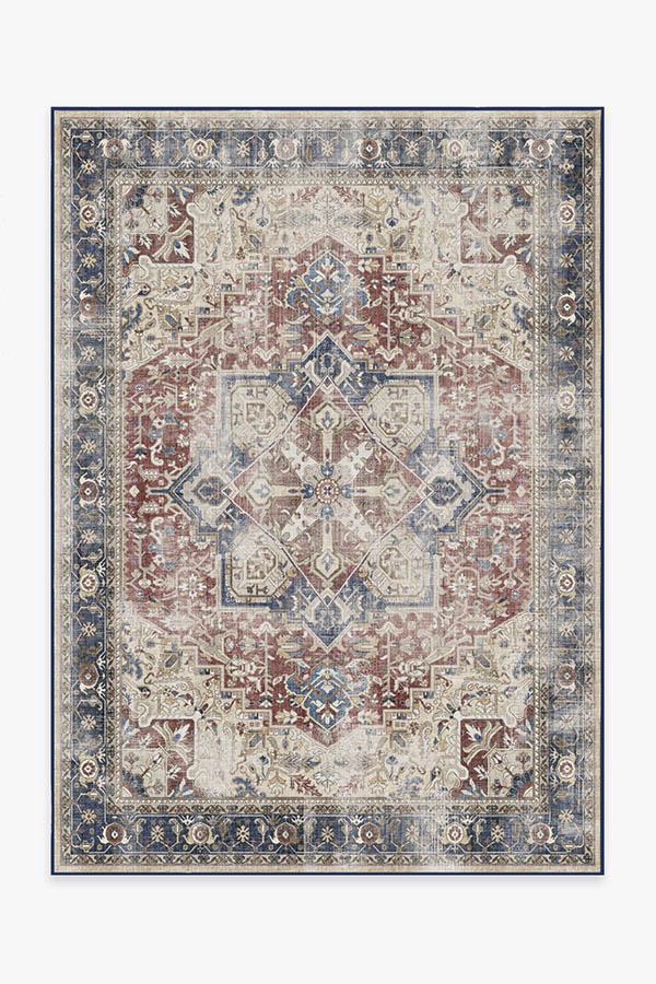 Kamran Royal Blue Rug 5'x7' | Stain-Resistant