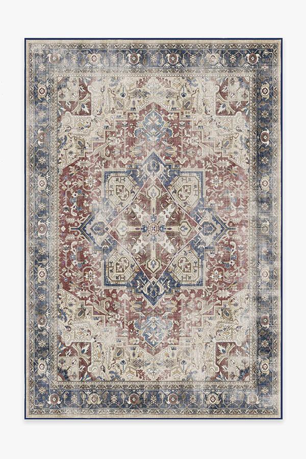 Kamran Royal Blue Rug 6'x9' | Stain-Resistant