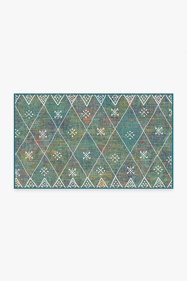 Kavi Diamond Polychrome Rug 3'x5' | Stain-Resistant