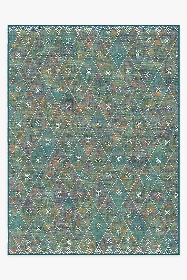 Kavi Diamond Polychrome Rug 9'x12' | Stain-Resistant