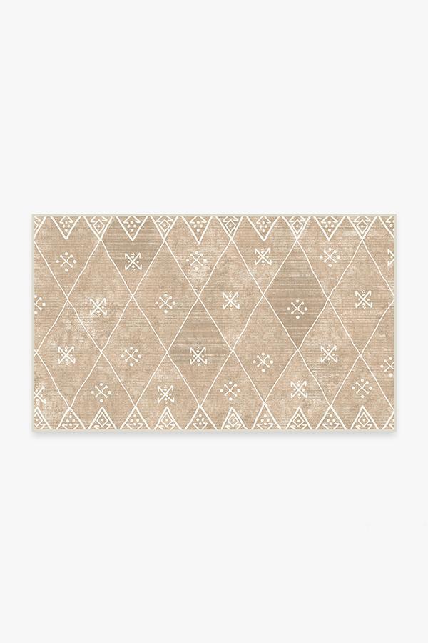 Kavi Diamond Rose Gold Rug 3'x5' | Stain-Resistant