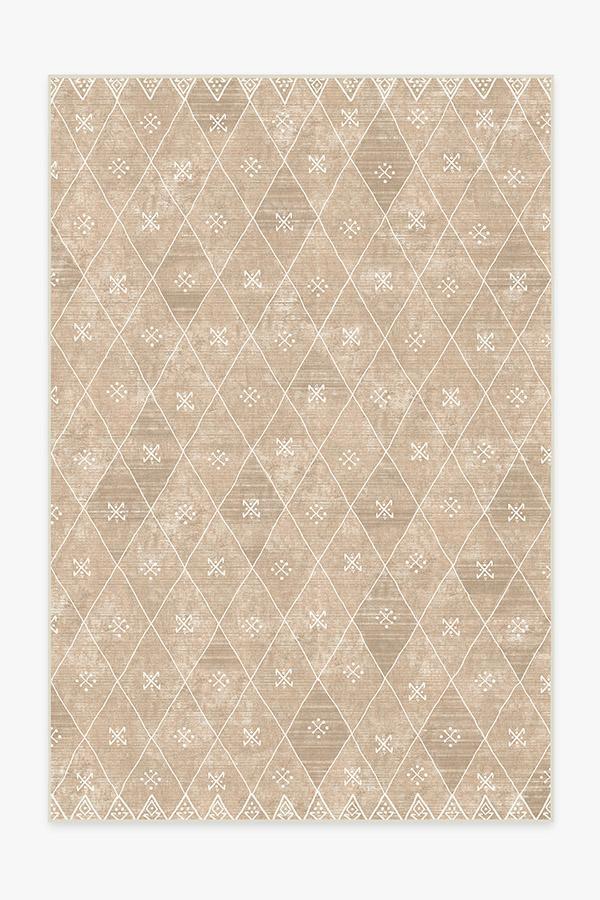 Kavi Diamond Rose Gold Rug 6'x9' | Stain-Resistant