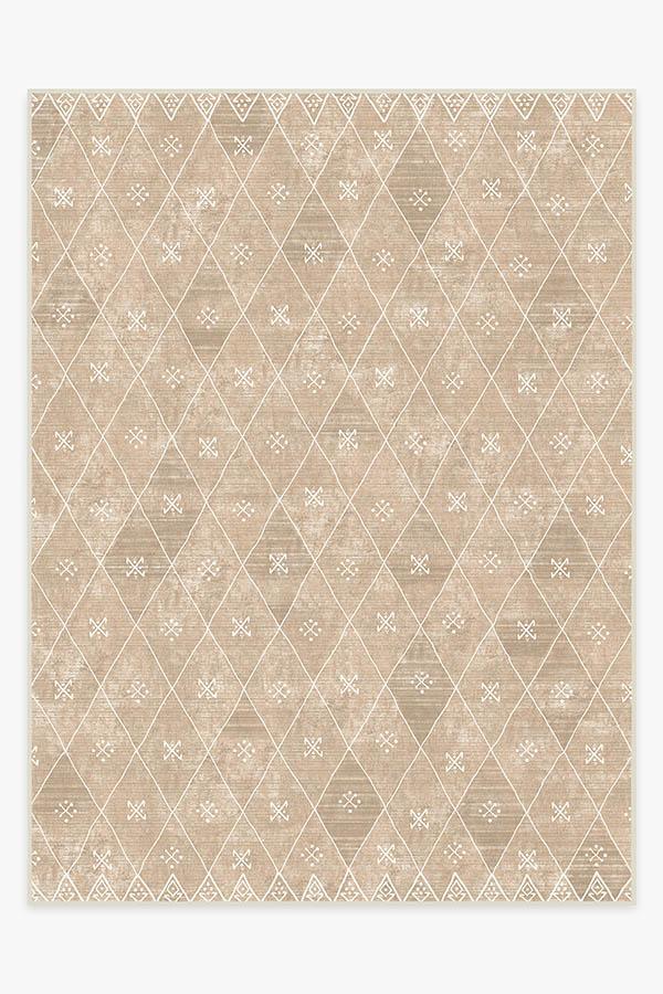 Kavi Diamond Rose Gold Rug 9'x12' | Stain-Resistant
