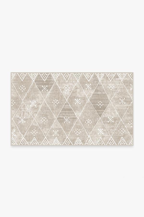 Kavi Diamond Silver Rug 3'x5' | Stain-Resistant