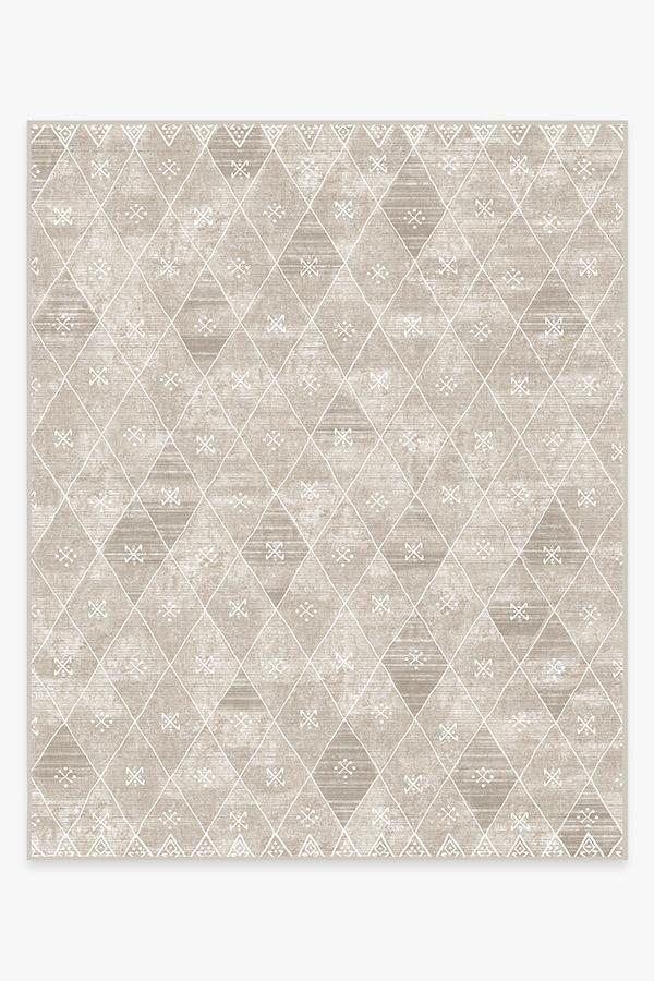 Kavi Diamond Silver Rug 8'x10' | Stain-Resistant