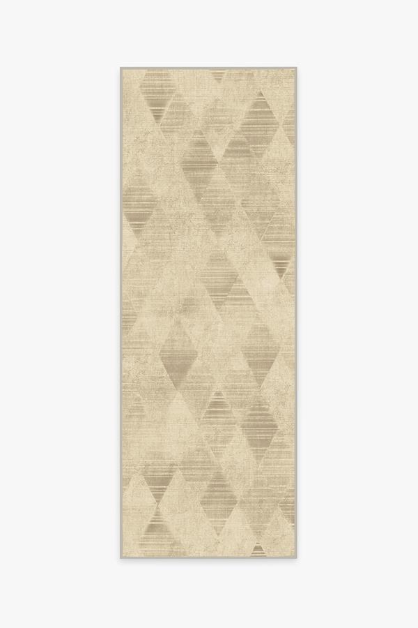 Kavi Mosaic Natural Rug 2.5'x7' | Stain-Resistant