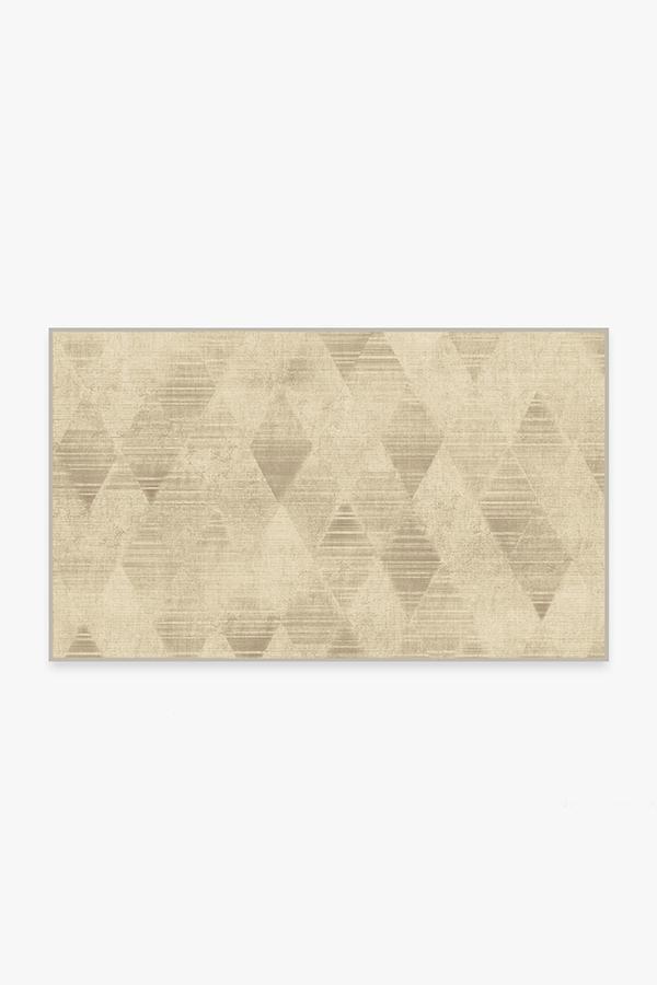Kavi Mosaic Natural Rug 3'x5' | Stain-Resistant