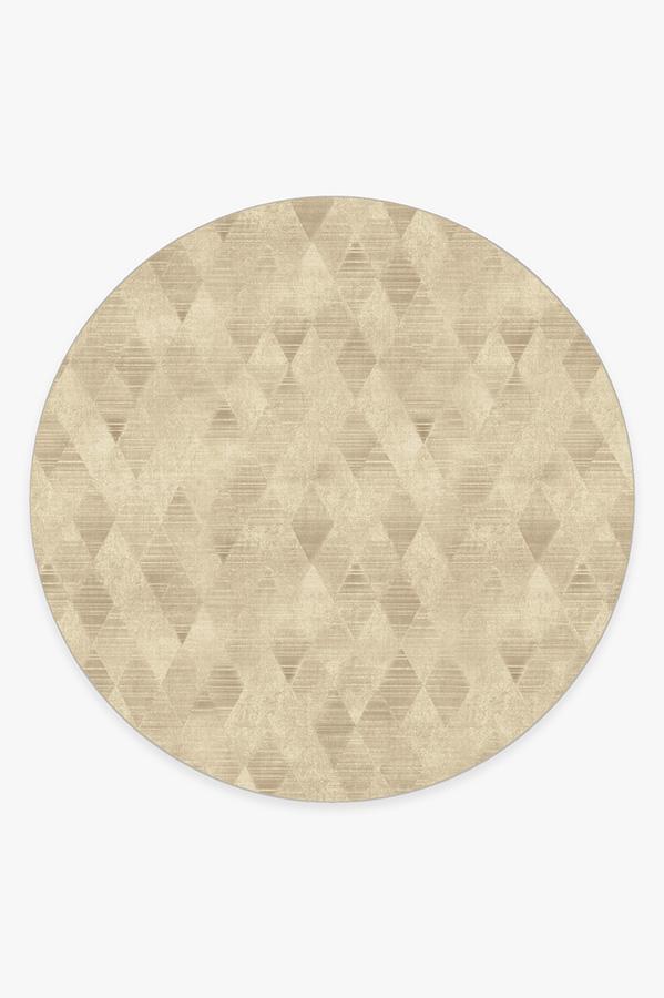 Kavi Mosaic Natural Rug 8' Round | Stain-Resistant
