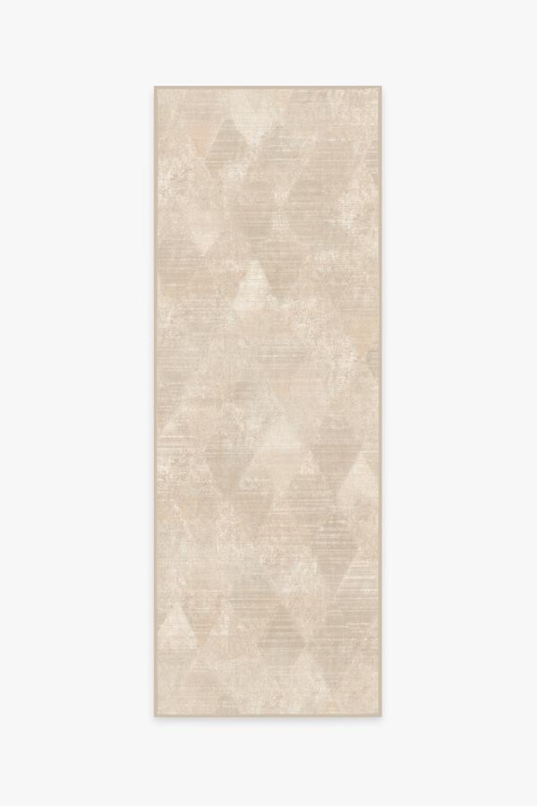 Kavi Mosaic Rose Gold Rug 2.5'x10' | Stain-Resistant