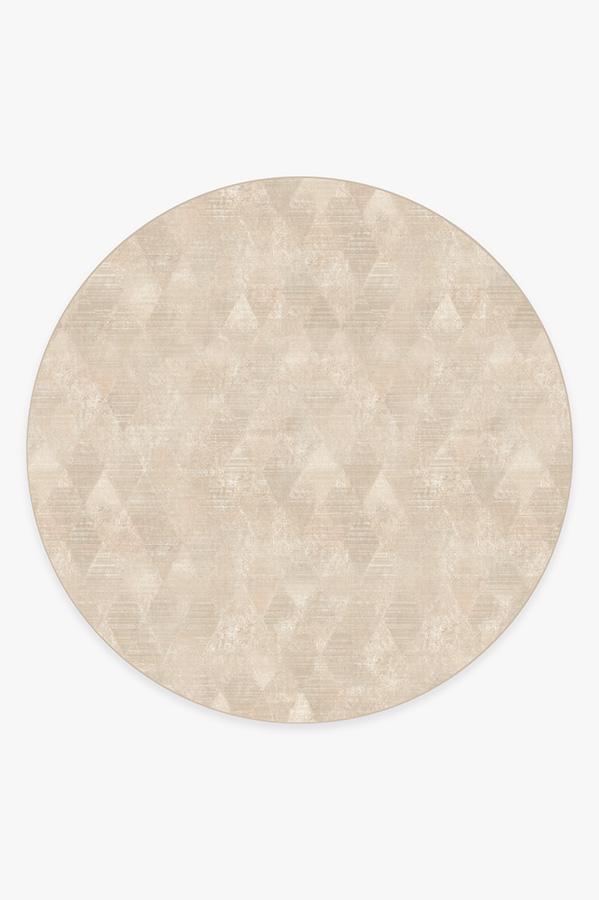 Kavi Mosaic Rose Gold Rug 8' Round | Stain-Resistant