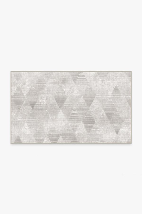 Kavi Mosaic Silver Rug 3'x5' | Stain-Resistant