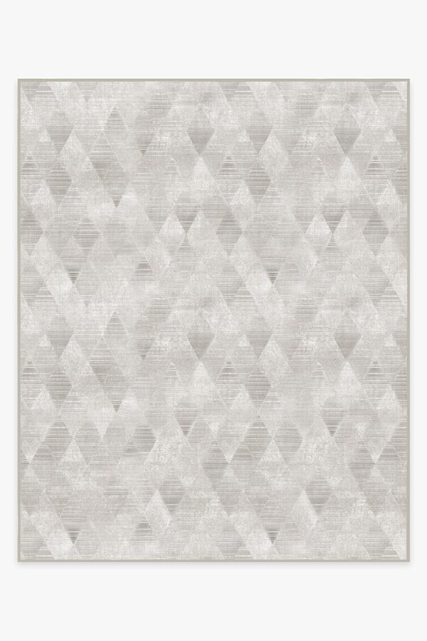 Kavi Mosaic Silver Rug 8'x10' | Stain-Resistant