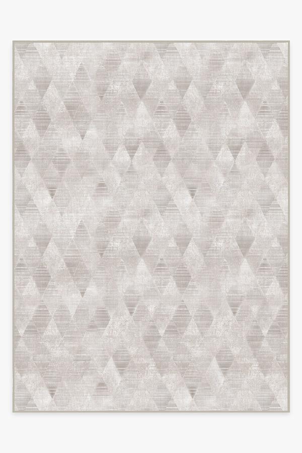 Kavi Mosaic Silver Rug 9'x12' | Stain-Resistant